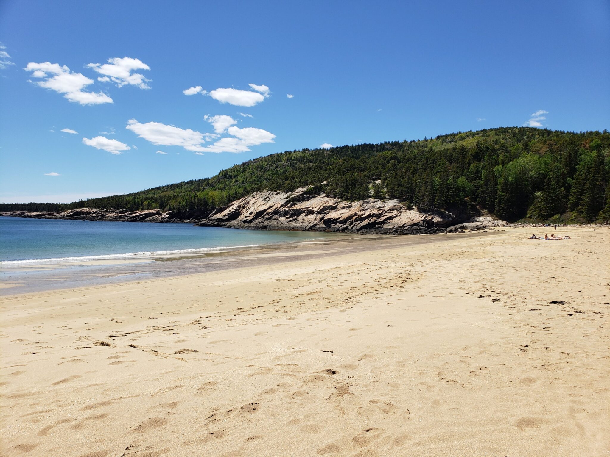 Sand Beach & Great Head Trail At Acadia National Park